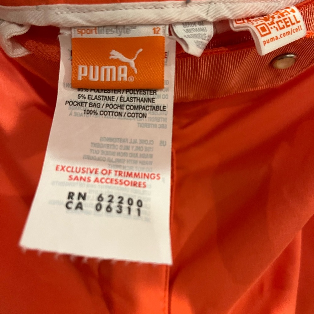 Puma Sport Lifestyle Coral Bermuda Shorts Size 12 - Picture 3 of 5